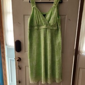 Green Sleeveless Easter Dress